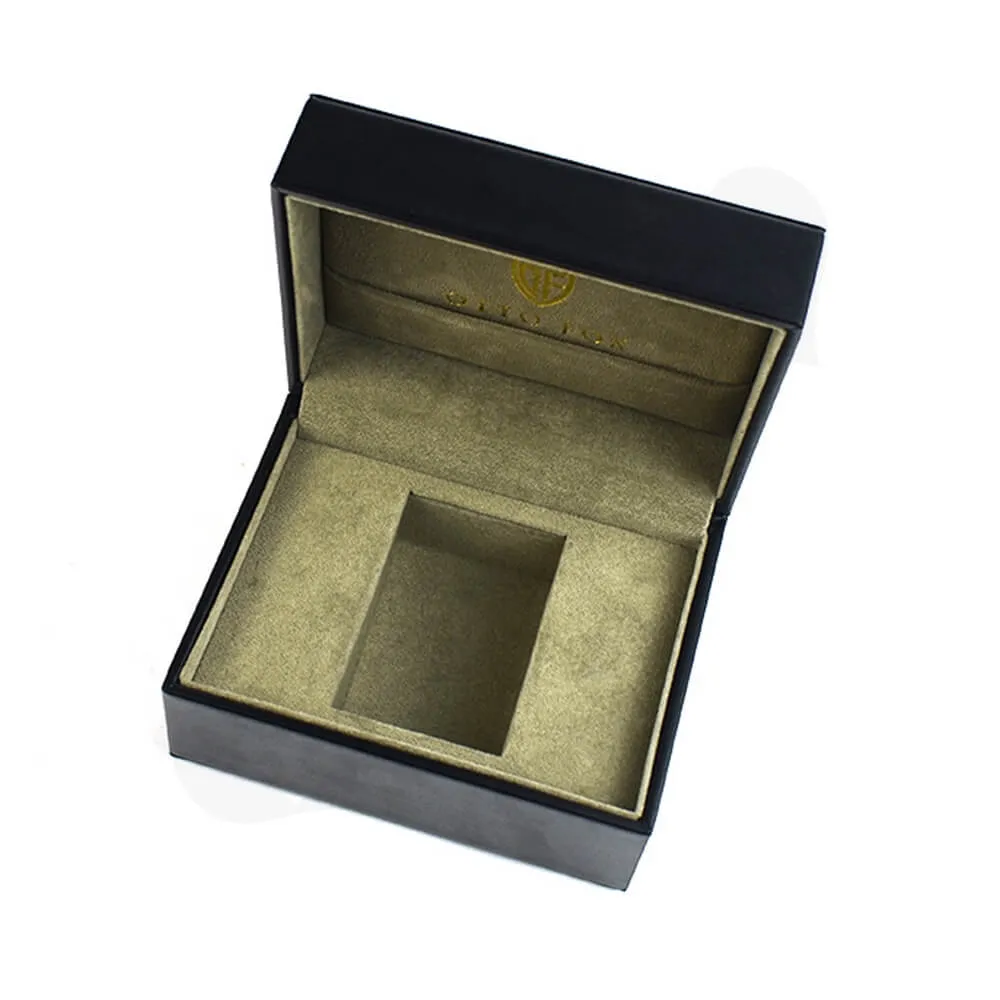 Faux Leather Coated Watch Box Side View Two