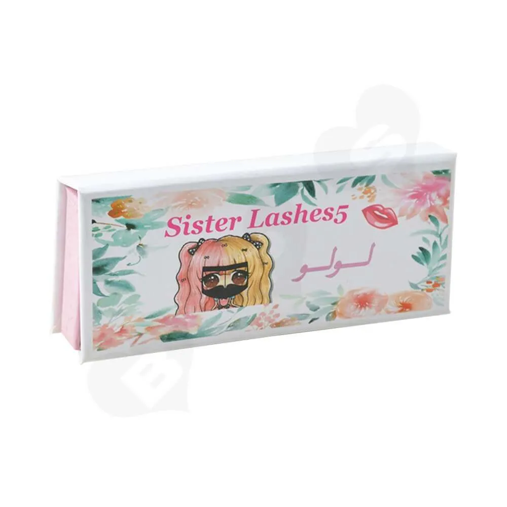 Flip Top Eyelash Box Side View One