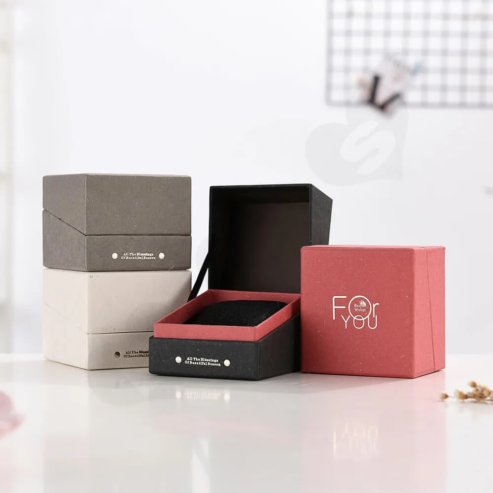 Foil Stamped Watch Box With Branded Logo Side View One