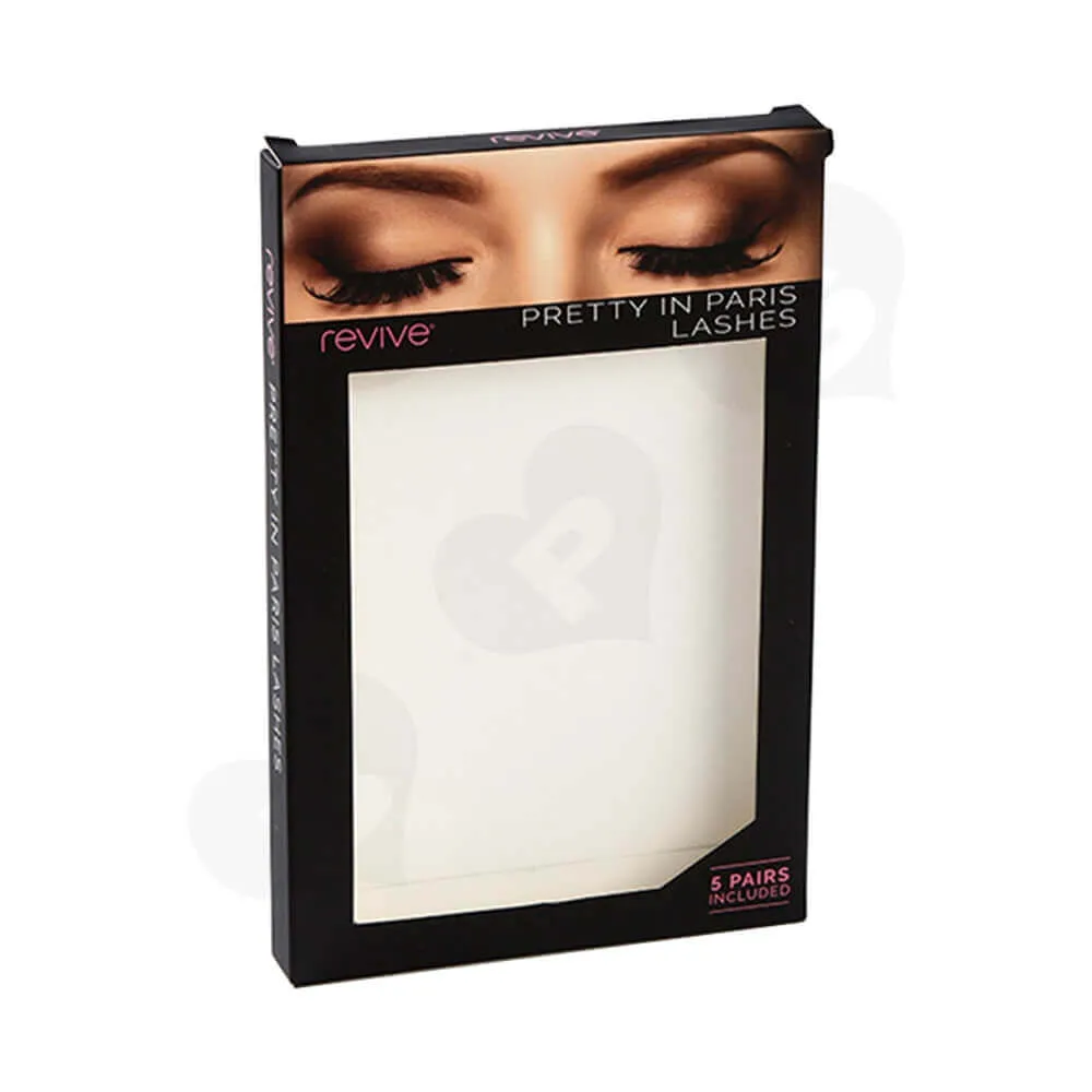 Folding Carton Box With Window For Eyelash Side View One