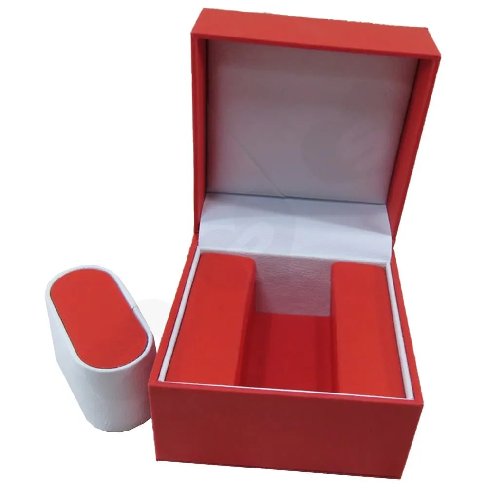 High Quality Watch Box With Litchi Pattern Side View One