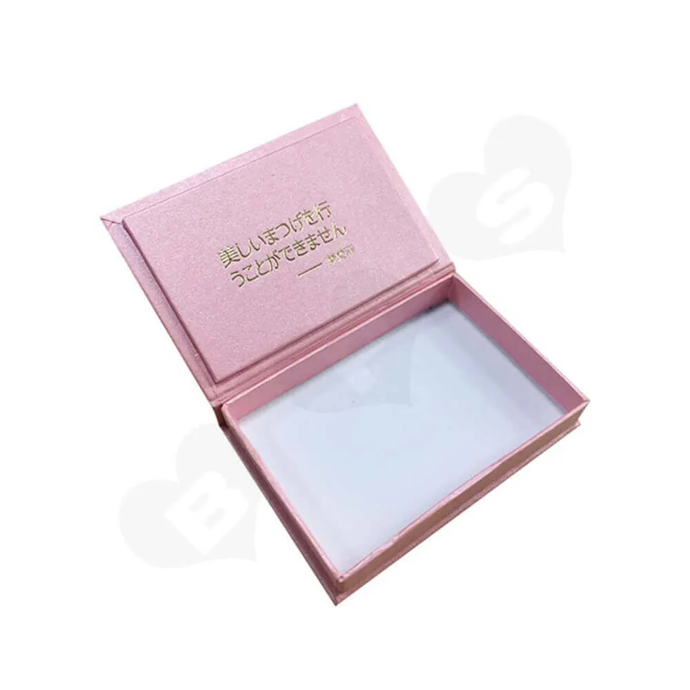 Hinged Lid Gift Box For Eyelashes Side View One