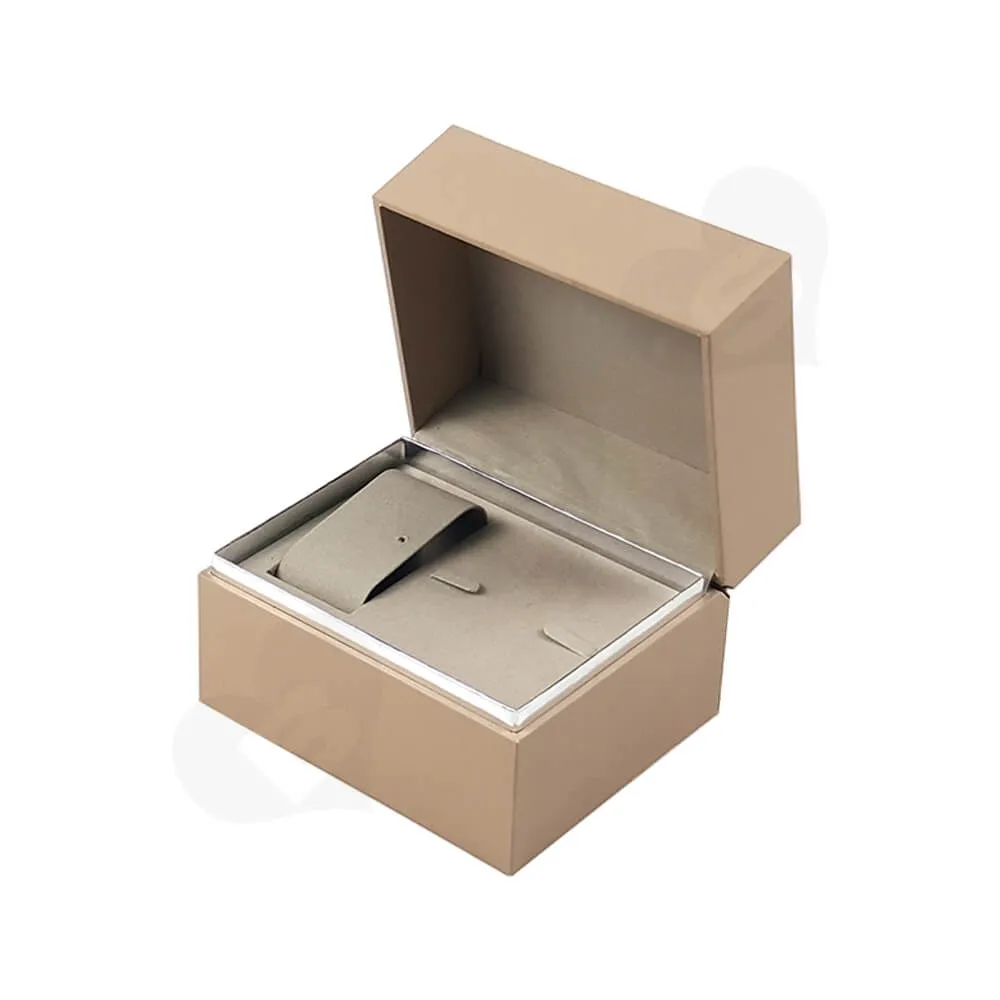 Hinged Lid Wooden Box For Women Watch Side View Five