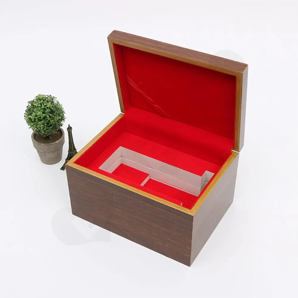 Logo Foil Stamping Wooden Watch Box Side View Five