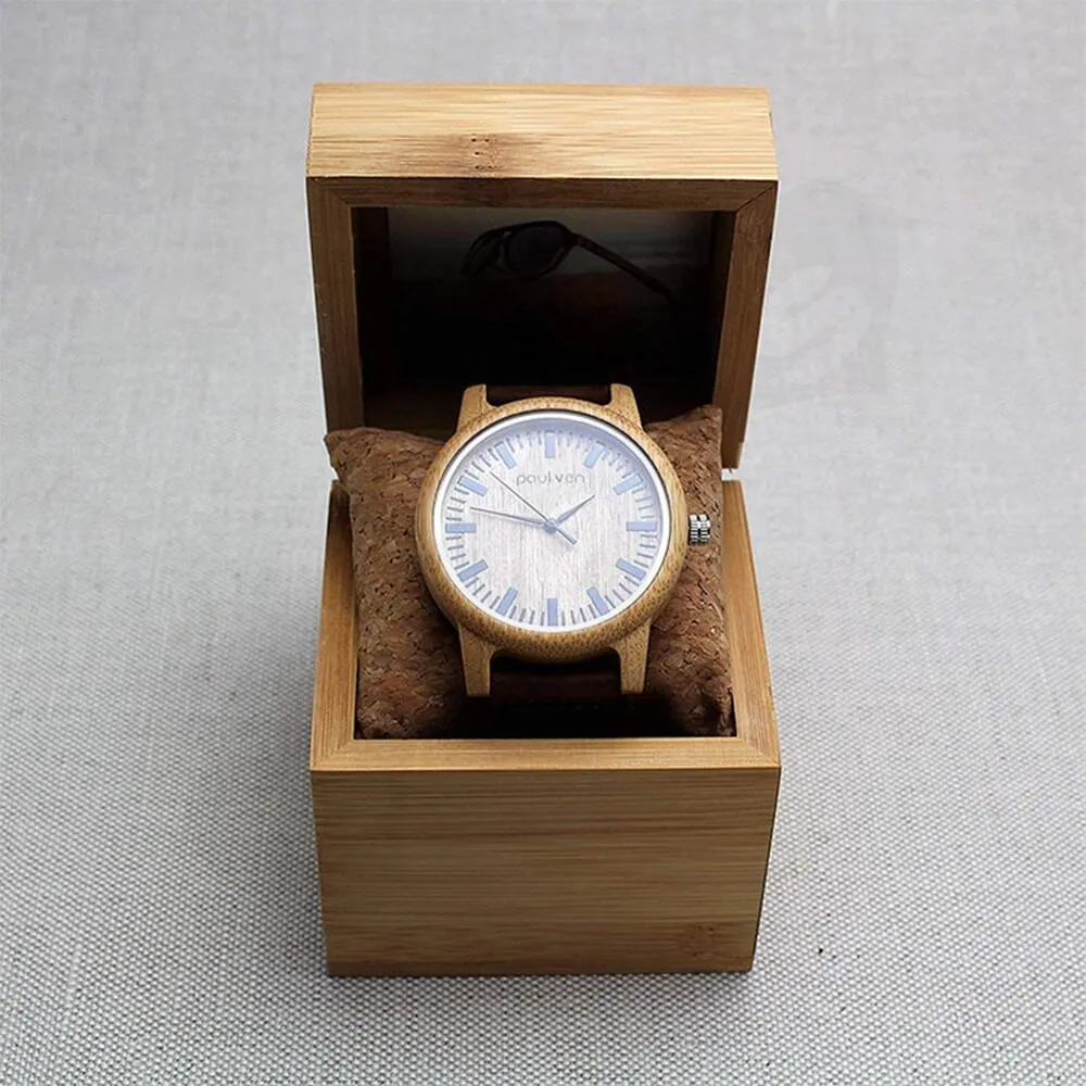 Original Wooden Watch Box With Custom Logo Side View Three