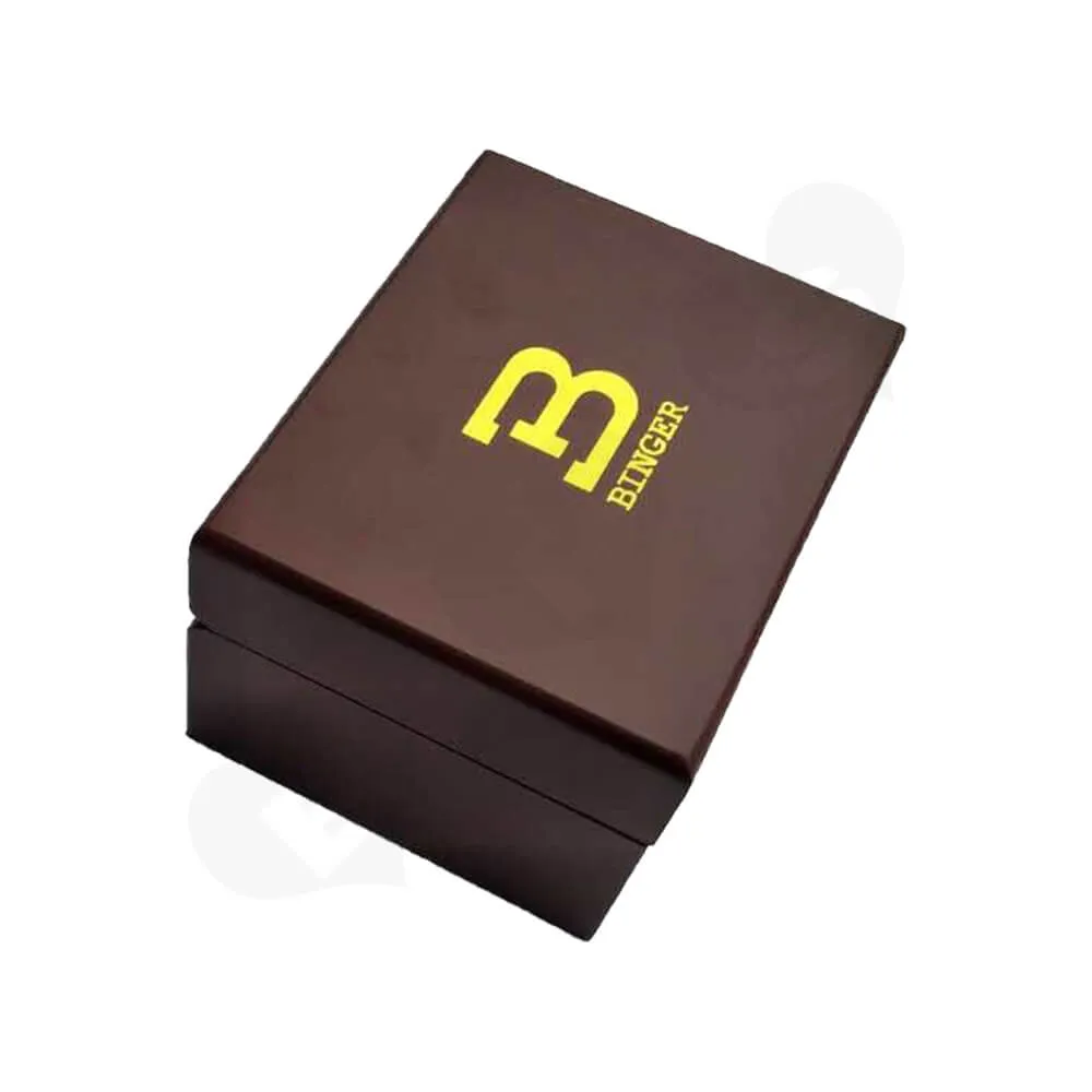 Painted Walnut Wooden Box For Watch Side View Four