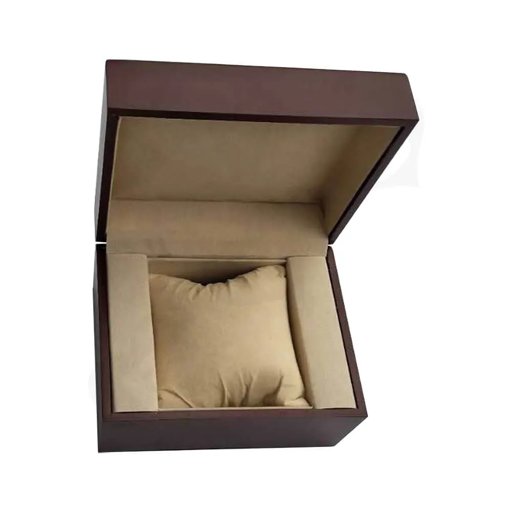 Painted Walnut Wooden Box For Watch Side View Three