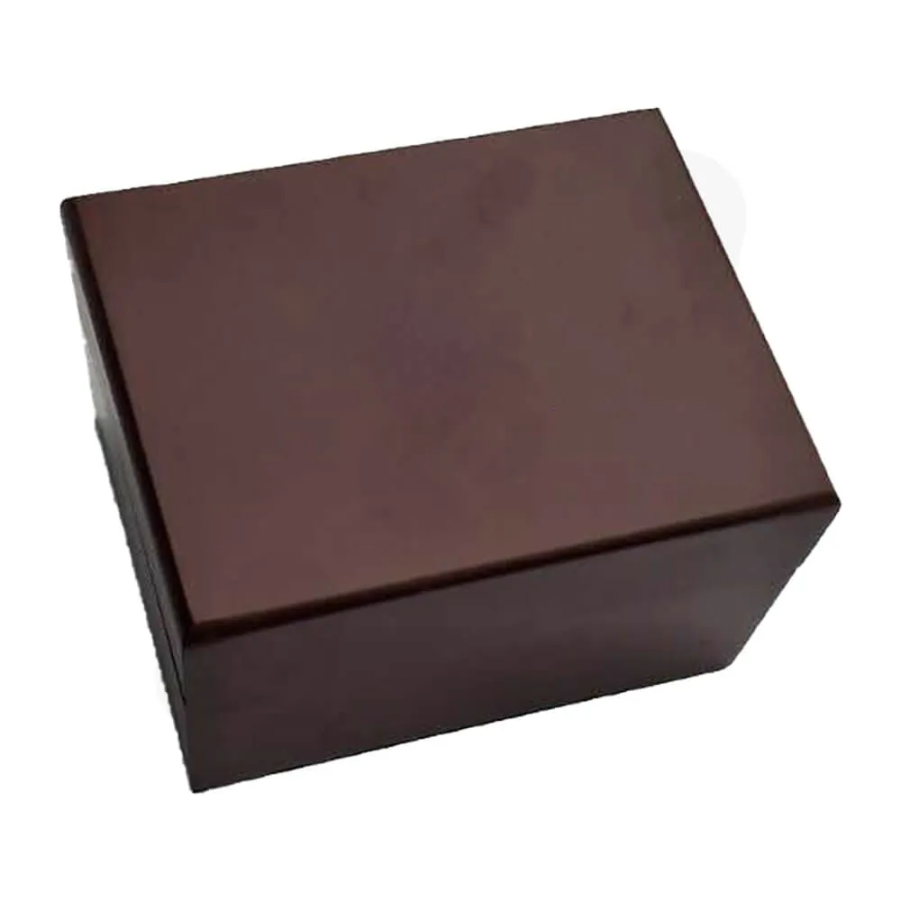 Painted Walnut Wooden Box For Watch Side View Two