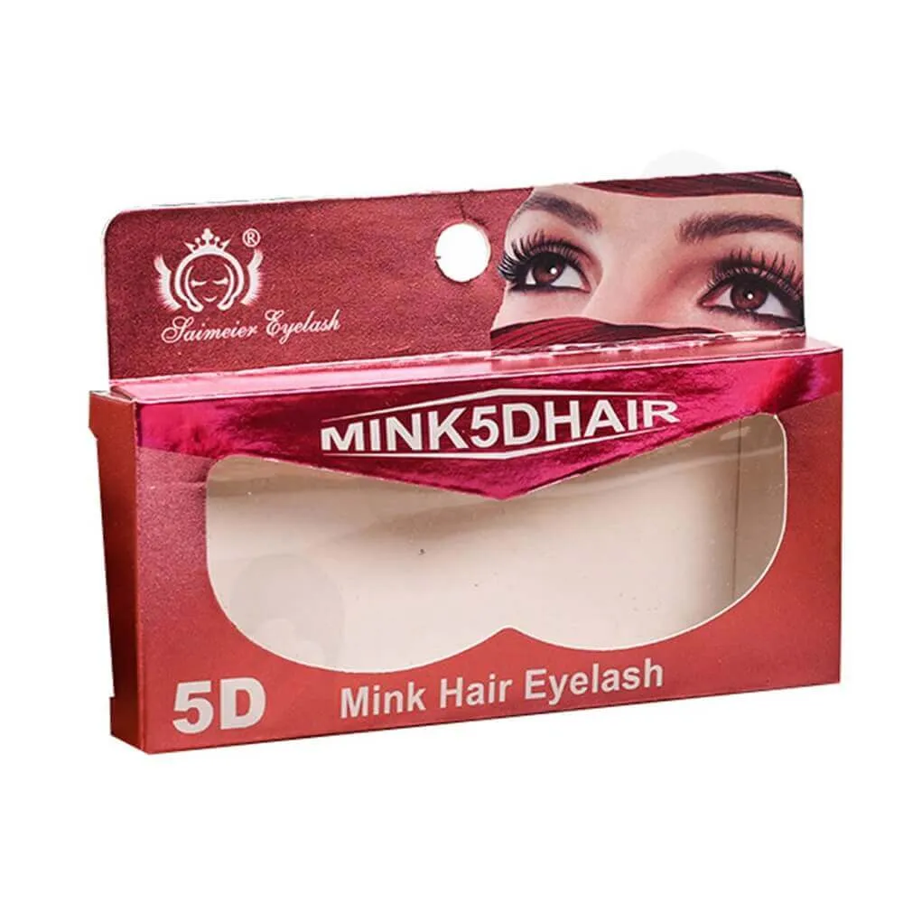 Personalized Mint Hair Eyelash Packaging Box Side View One