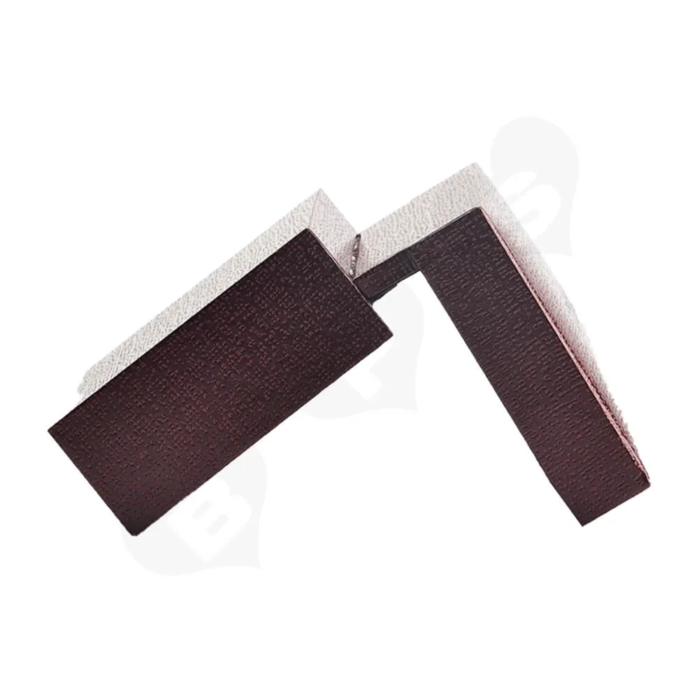 Red Faux Leather Box With Fabric Pillow Cushion For Watch Side View Three