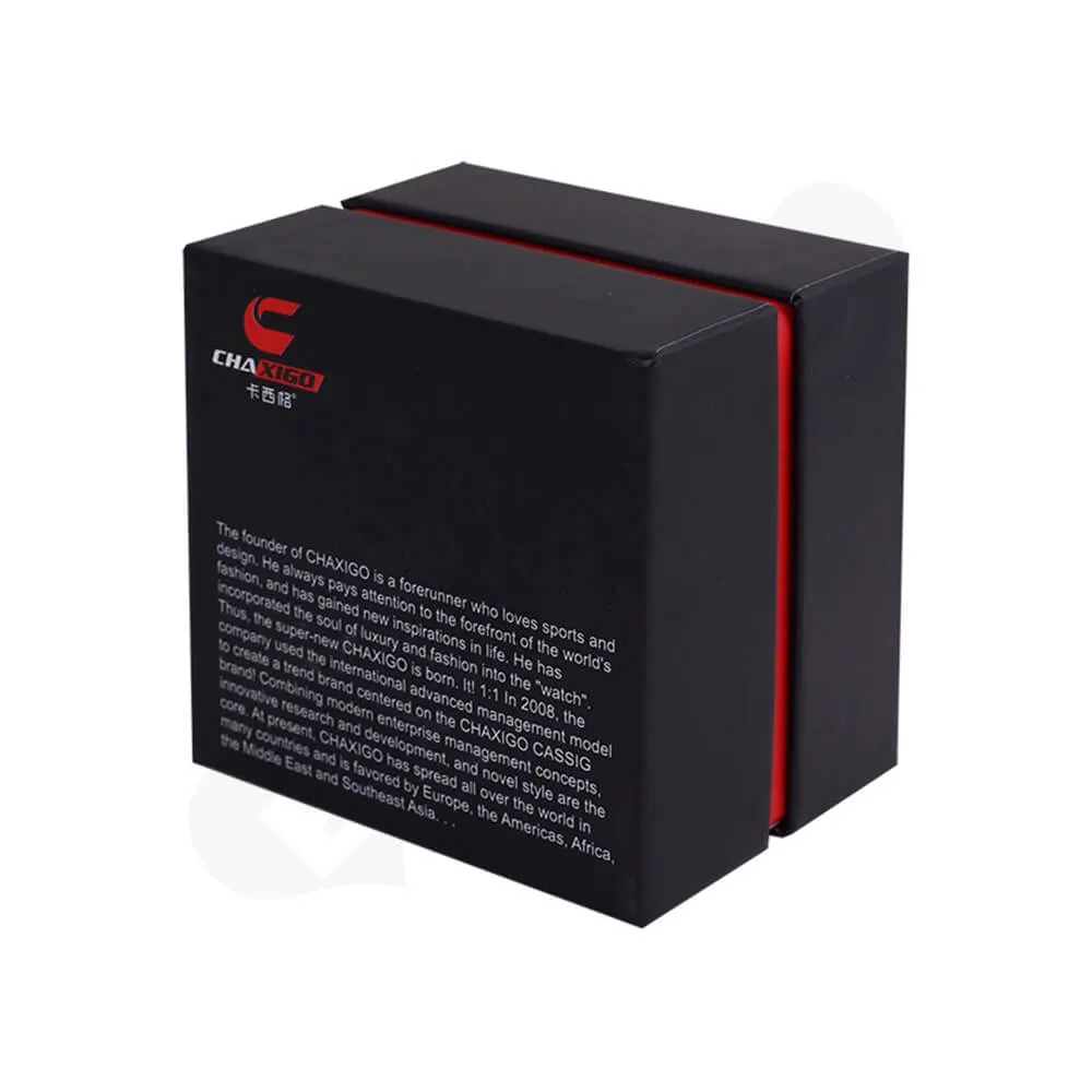 Three Pieces Style Gift Box For Watch Side View Four