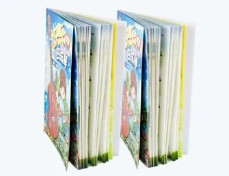 children reading book printing