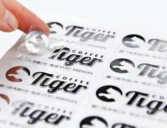 clear BOPP stickers