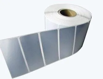 matt silver adhesive stickers