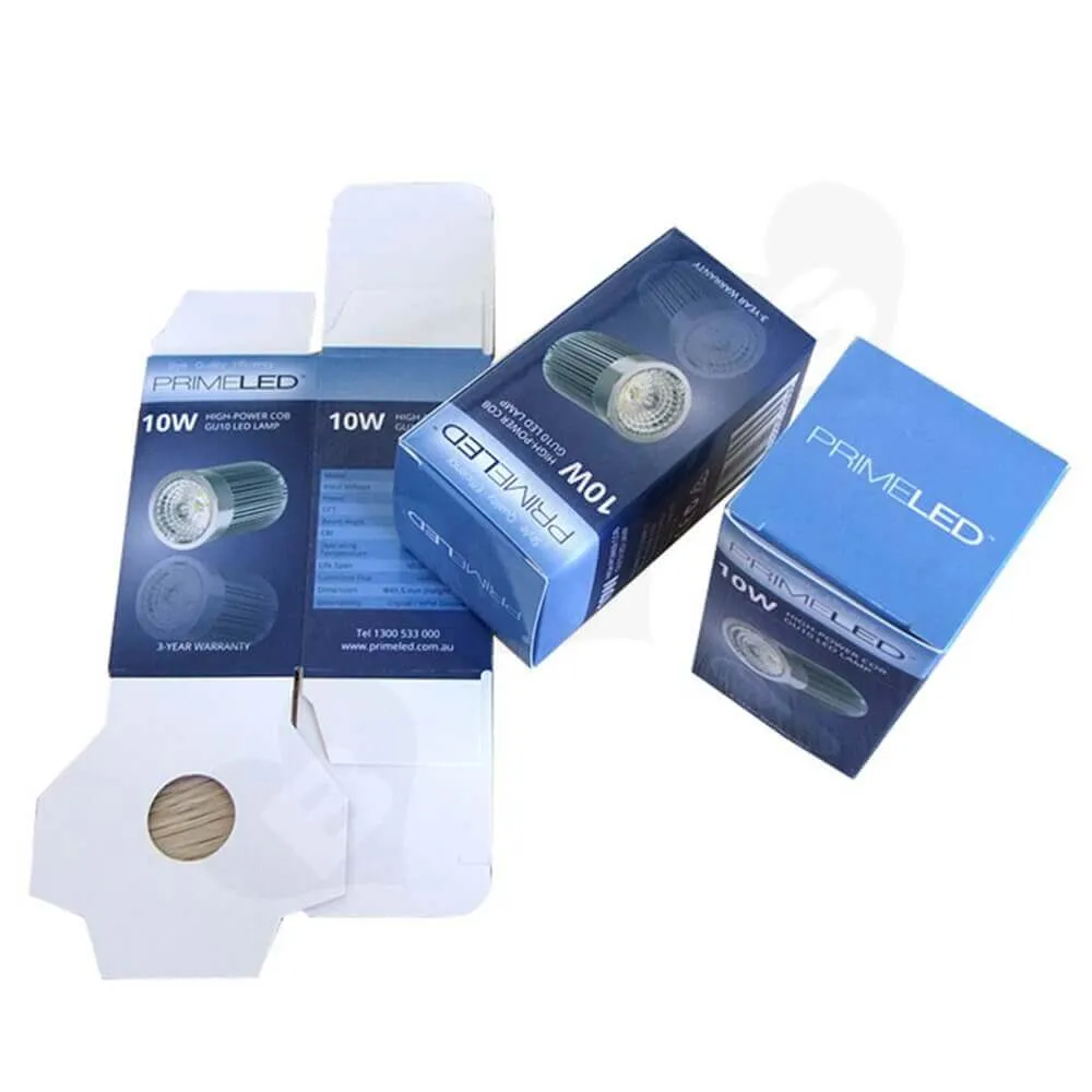 Cardboard Box For Energy Saving Light Side View Four