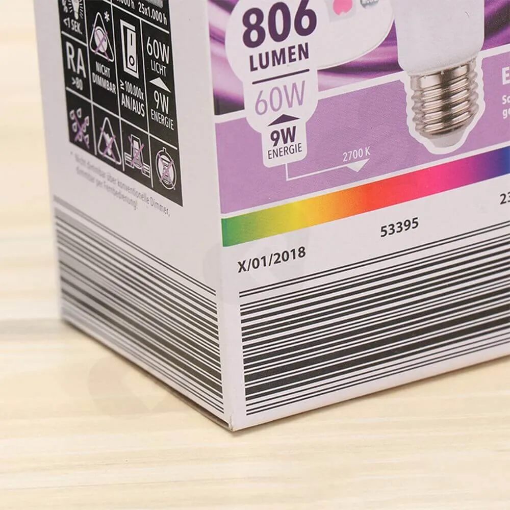 Cardboard Box For RBG Smart LED Light Side View Five