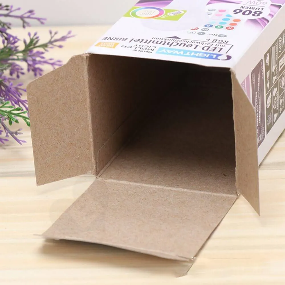 Cardboard Box For RBG Smart LED Light Side View Four