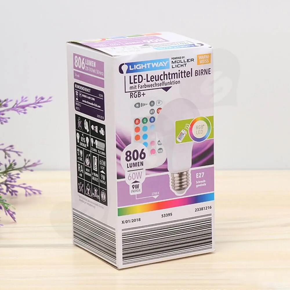 Cardboard Box For RBG Smart LED Light Side View One