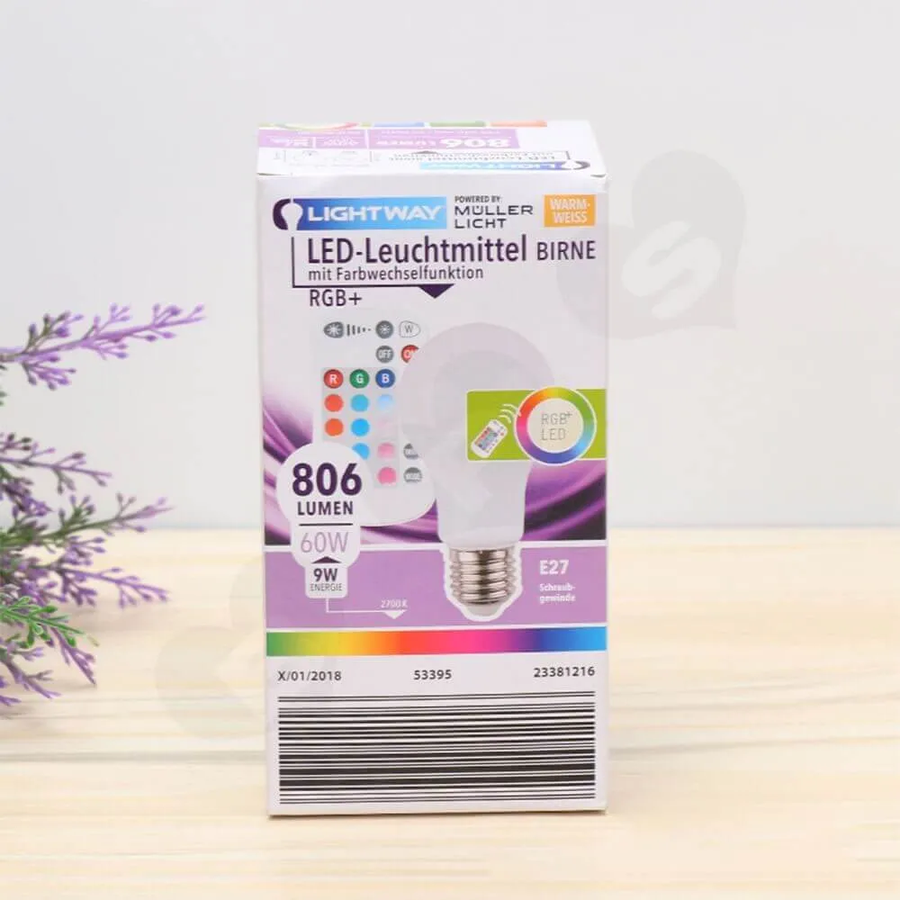 Cardboard Box For RBG Smart LED Light Side View Three