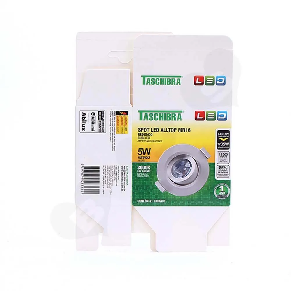 Cardboard Box With Hanger For Spot Light Side View Four