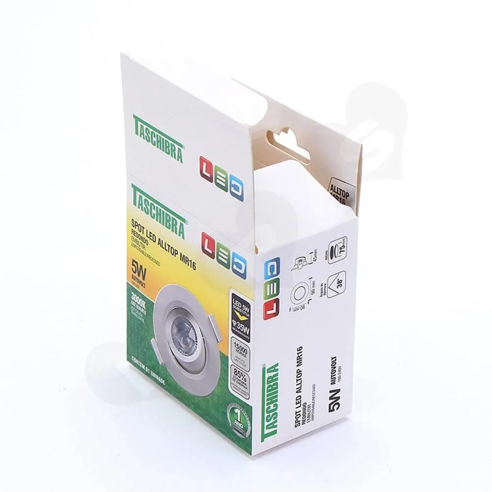 Cardboard Box With Hanger For Spot Light Side View Three