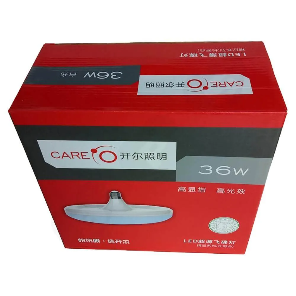 Corrugated Carton For Flying Saucer Light Side View Five