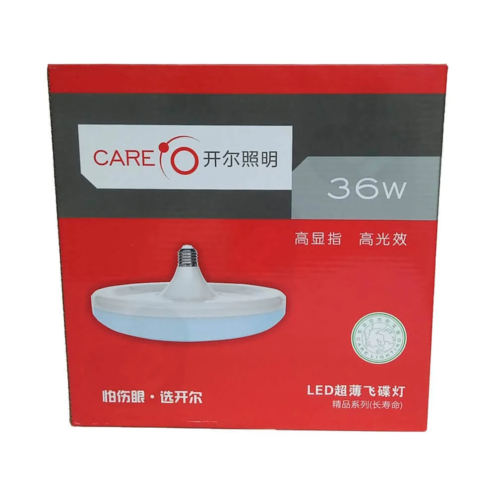 Corrugated Carton For Flying Saucer Light Side View Three