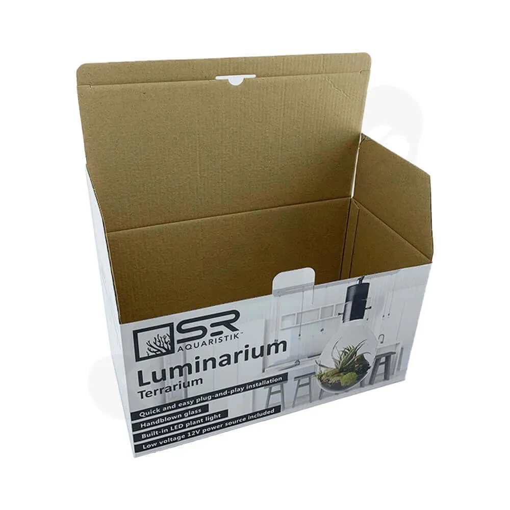 Corrugated Folding Carton For Luminarium Terrarium Side View Two