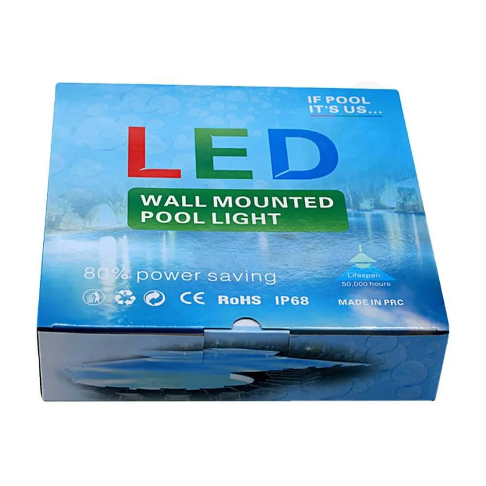 Custom Cardboard Box For Wall Mounted Pool Light Side View One