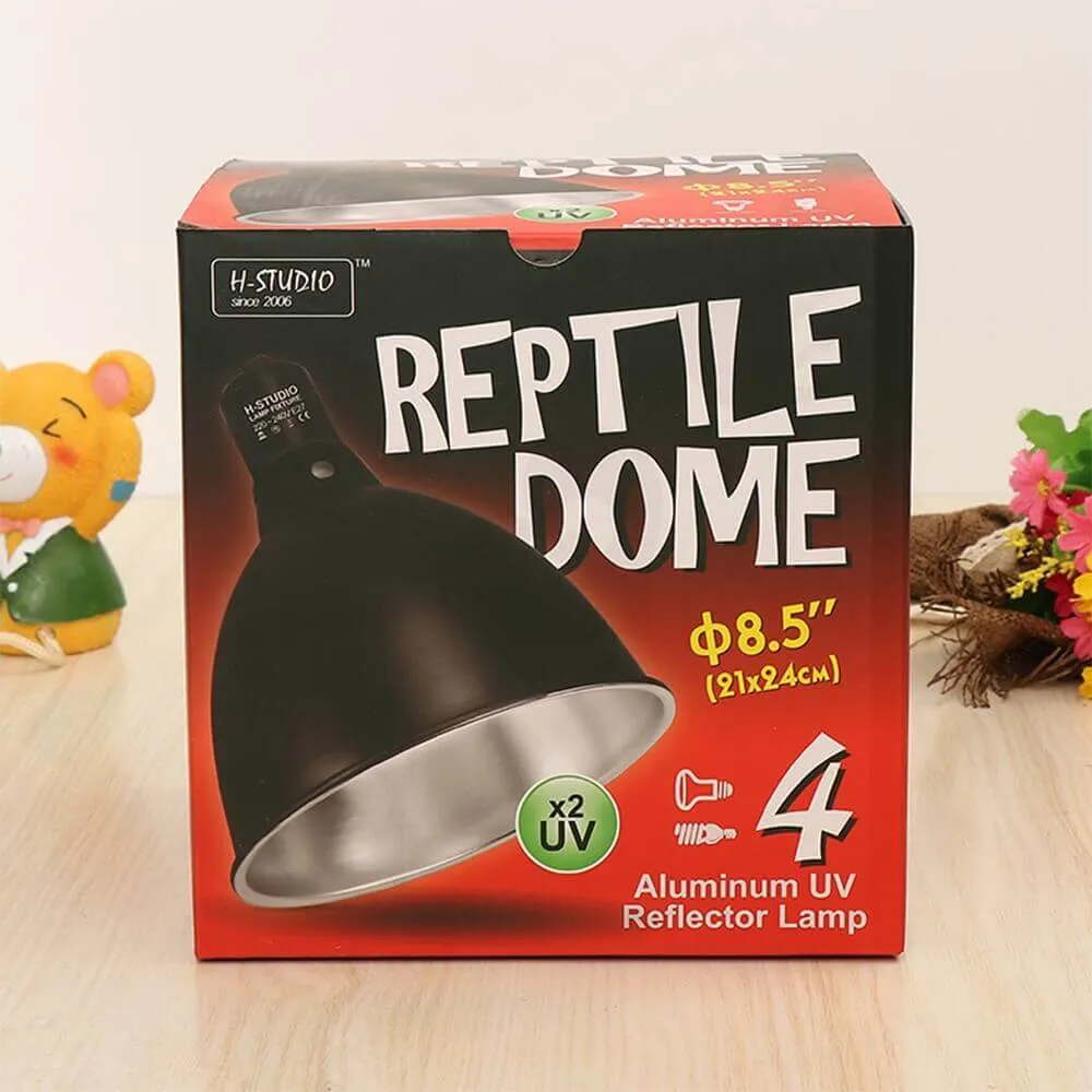 Custom Cardboard Retail Box For Aluminium UV Reflector Lamp Side View Five