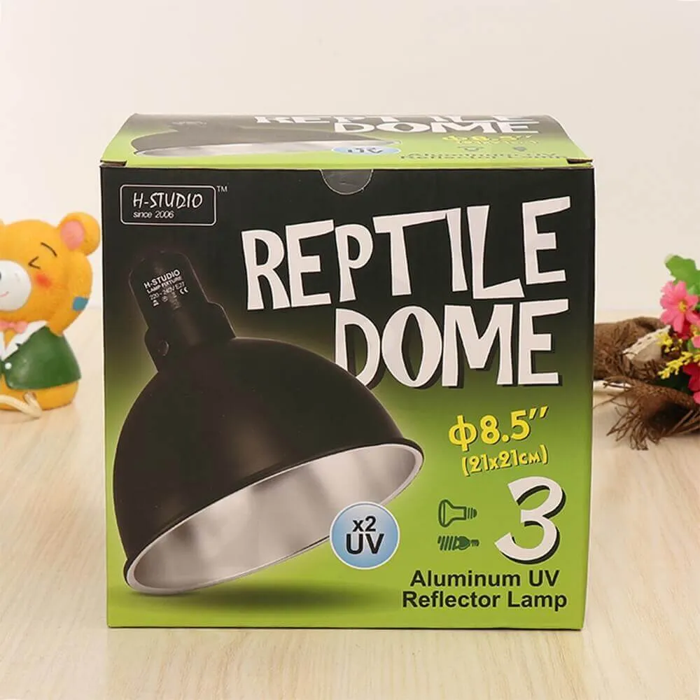 Custom Cardboard Retail Box For Aluminium UV Reflector Lamp Side View Four