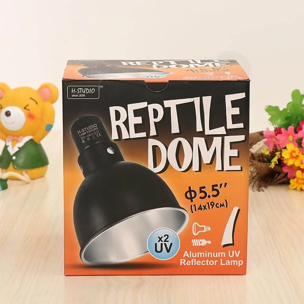 Custom Cardboard Retail Box For Aluminium UV Reflector Lamp Side View Three