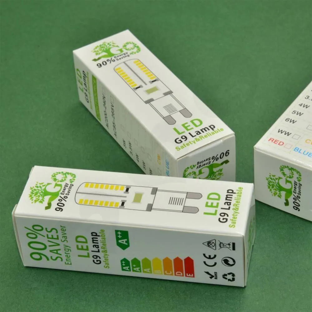 Custom Folding Carton For LED Lamp Side View One