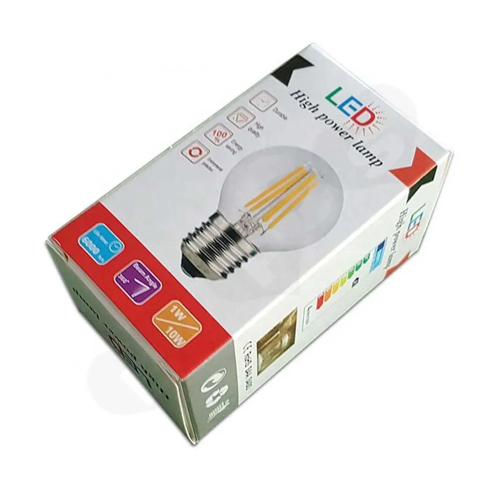 Custom Printed Box For High Power Lamp Side View Five