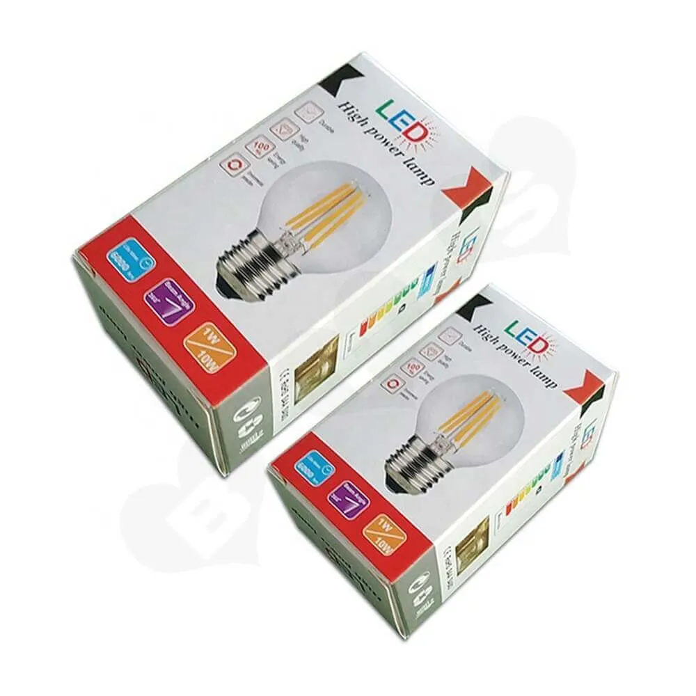 Custom Printed Box For High Power Lamp Side View Seven