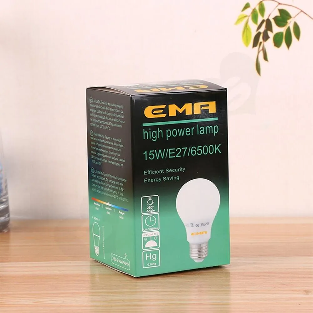 Custom Printed Box For High Power Lamp Side View Three