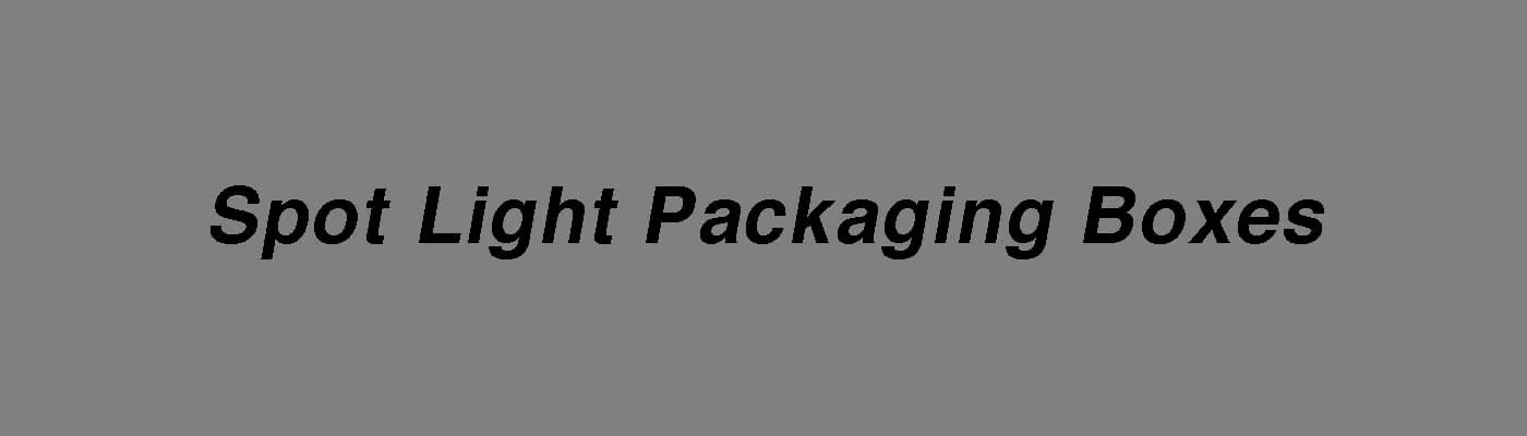 Custom Spot Light Packaging Box Custom Spot Light Packaging Box
