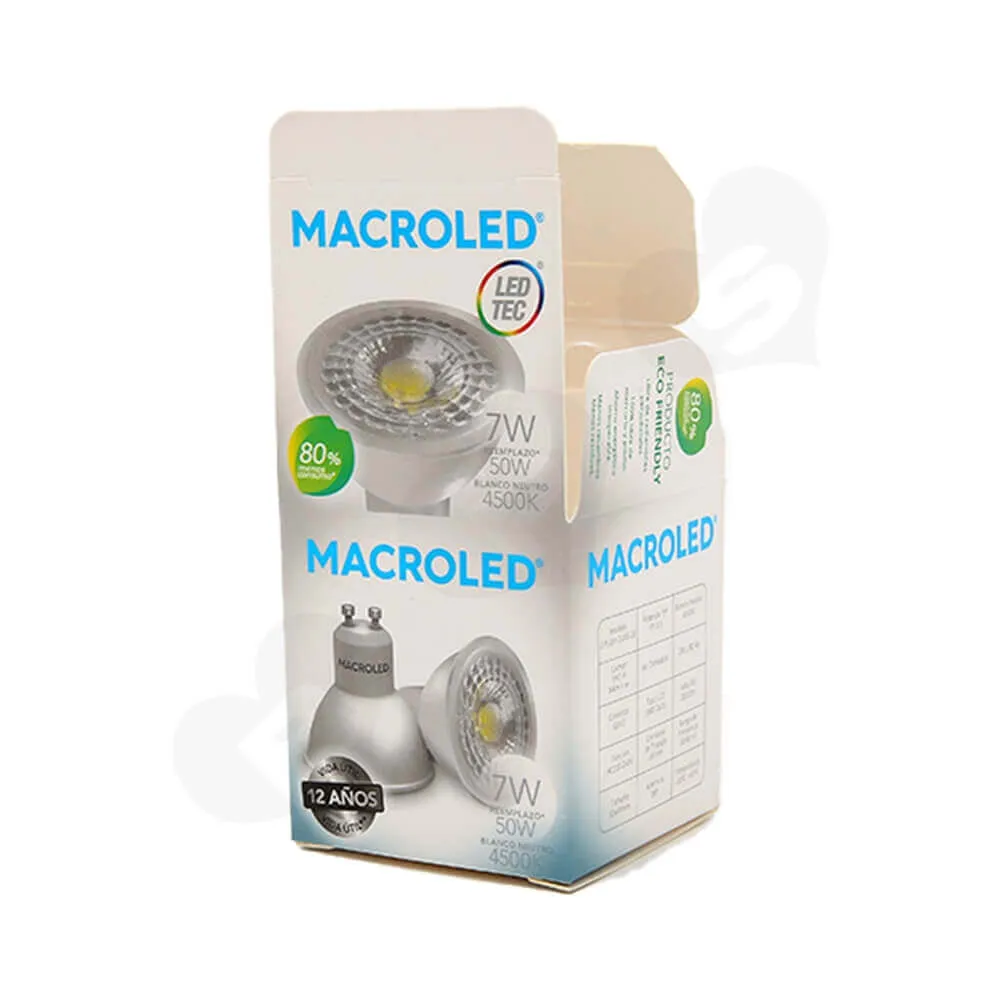 ECO Friendly LED Light Packaging Box Side View Three