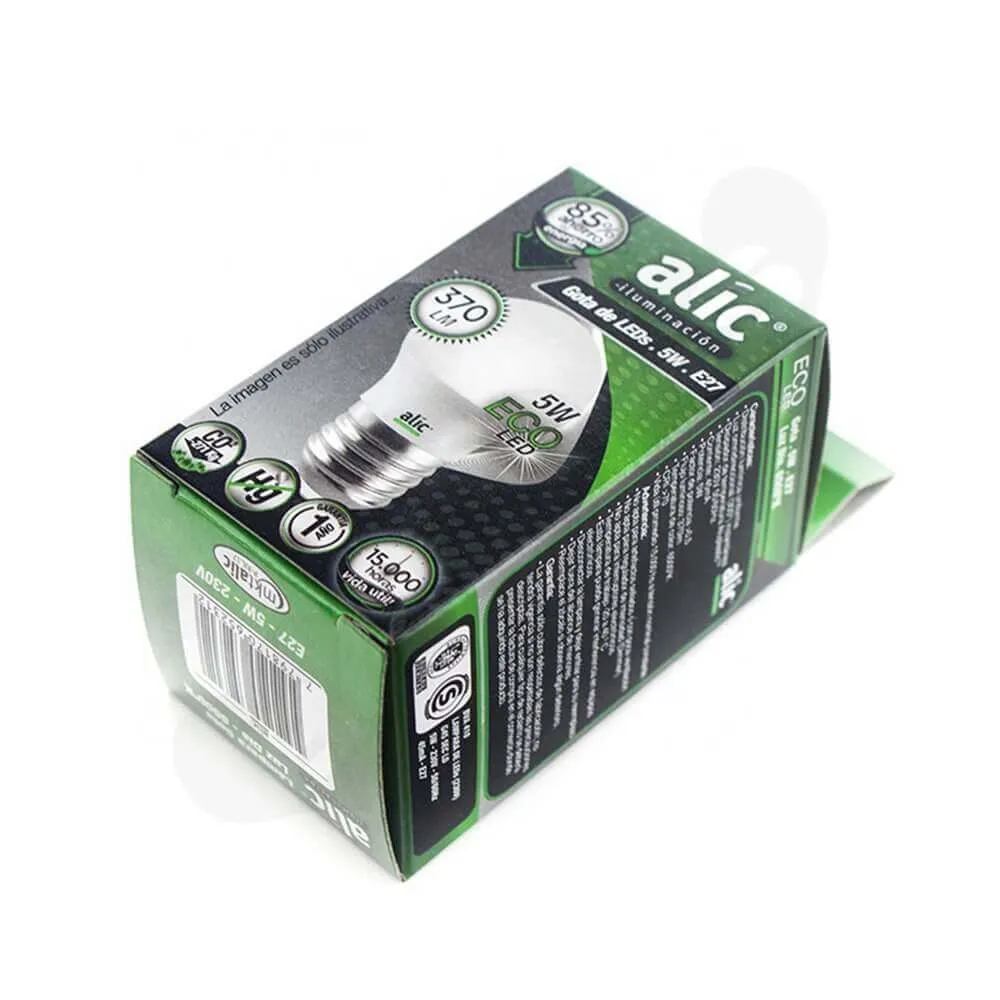 ECO LED Light Packaging Box Side View Three