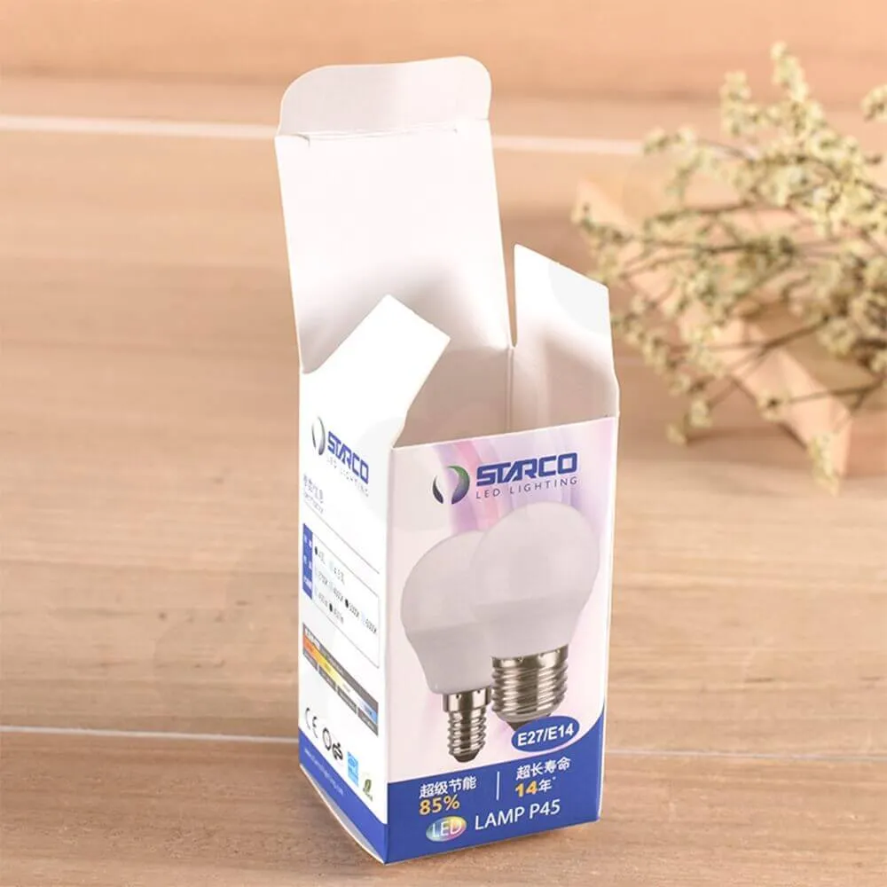Energy ECO LED Lighting Bulb Packaging Box Side View Five