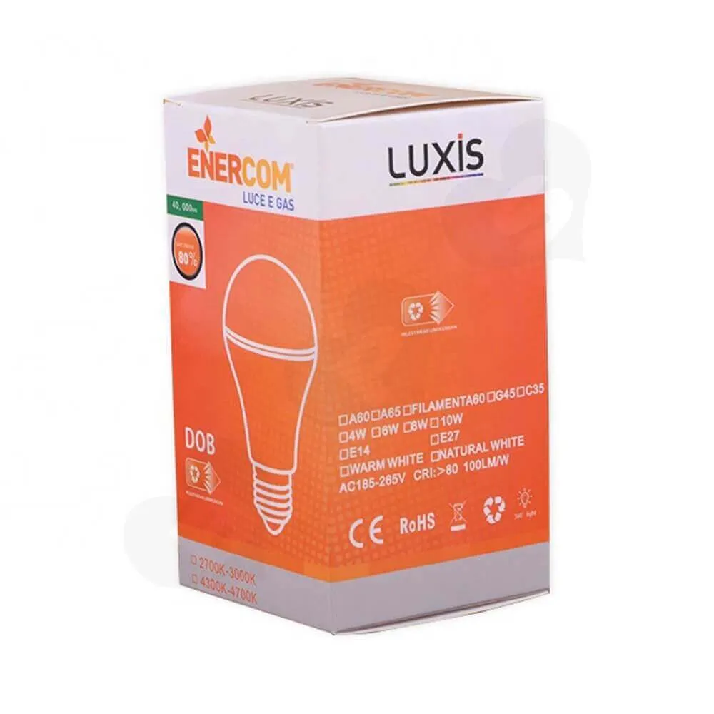Energy Saving LED Bulb Packaging Box Side View Six