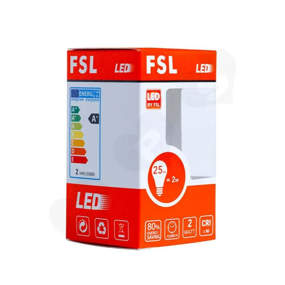 FSL LED Light Packaging Box With Window Side View One