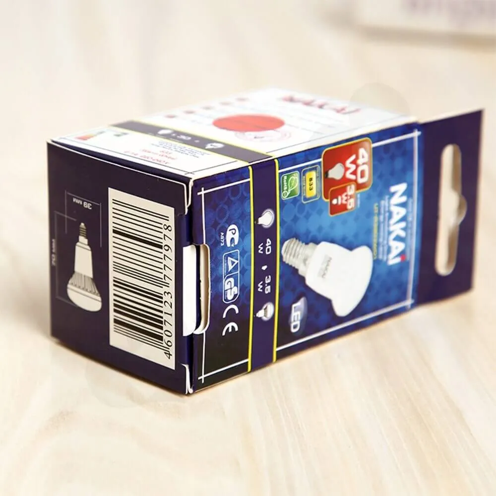 Folding Carton With Hanger For LED Lamp Side View Five