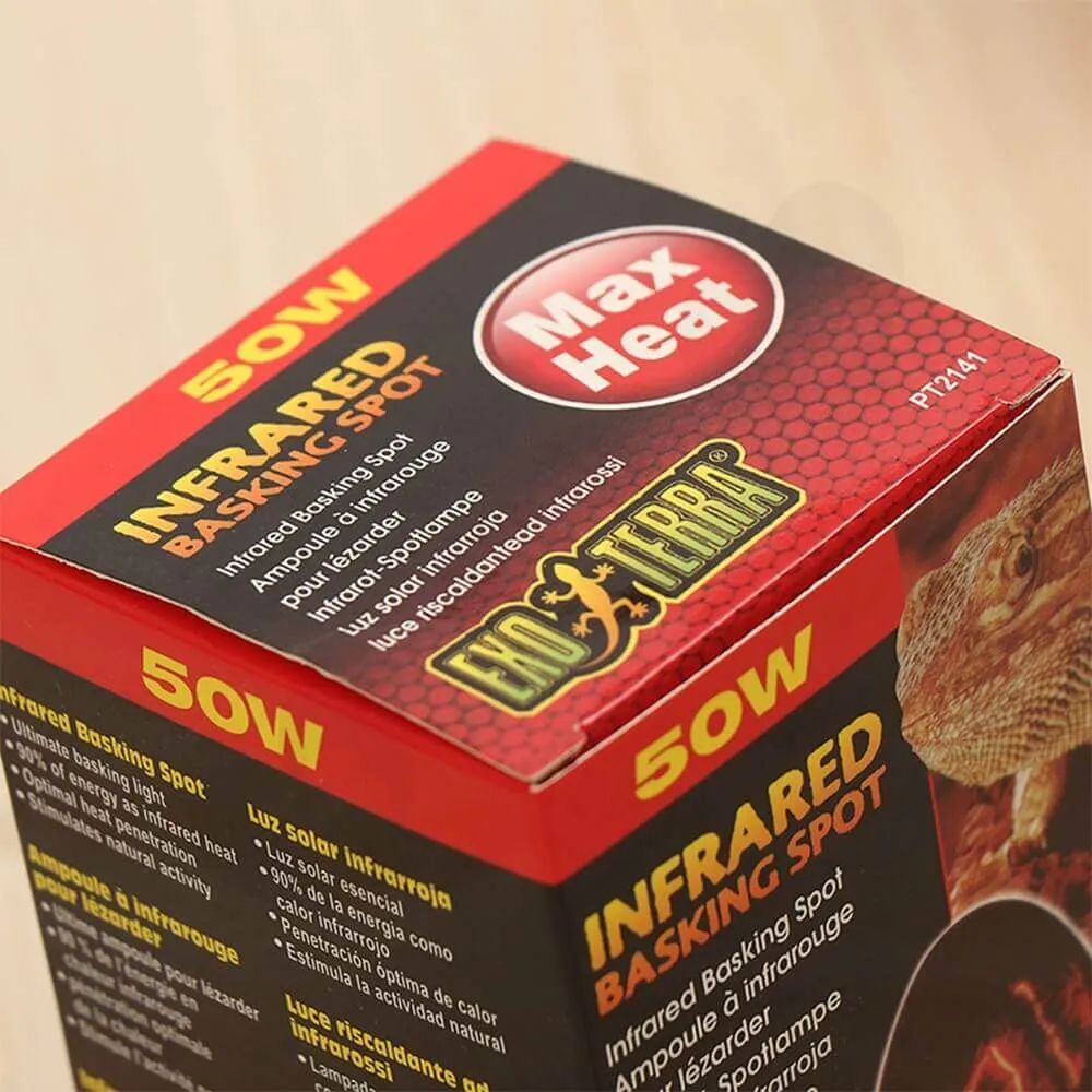 Infrared Basking Spot Lamp Packaging Box Carton Side View Five