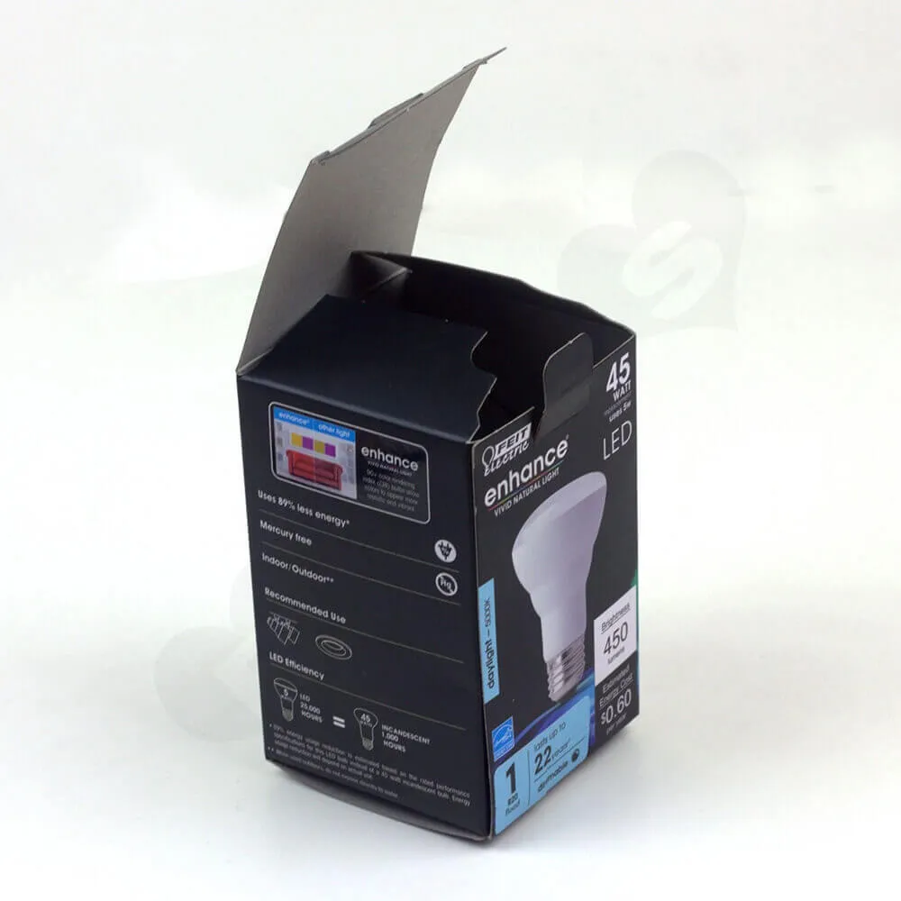 Matt Black Box For LED Flood Light Side View One