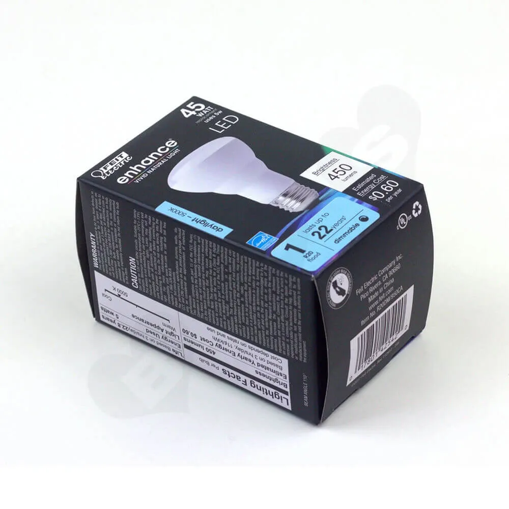 Matt Black Box For LED Flood Light Side View Three