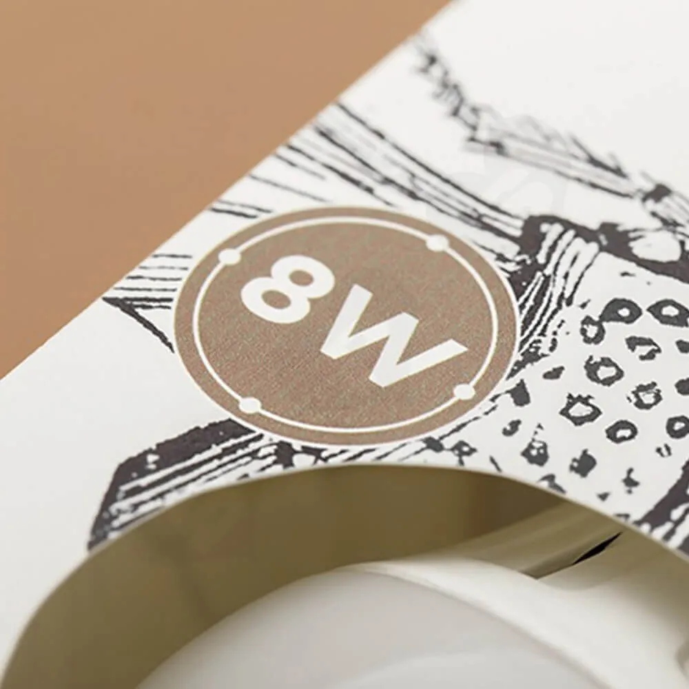 Small Printed Folding Carton For LED Light Bulb Side View Two