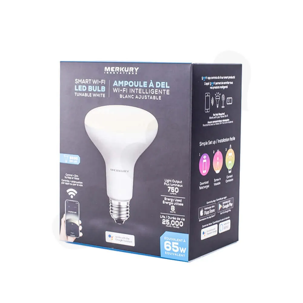 Smart WIFI LED Bulb Packaging Carton Boxes Side View One
