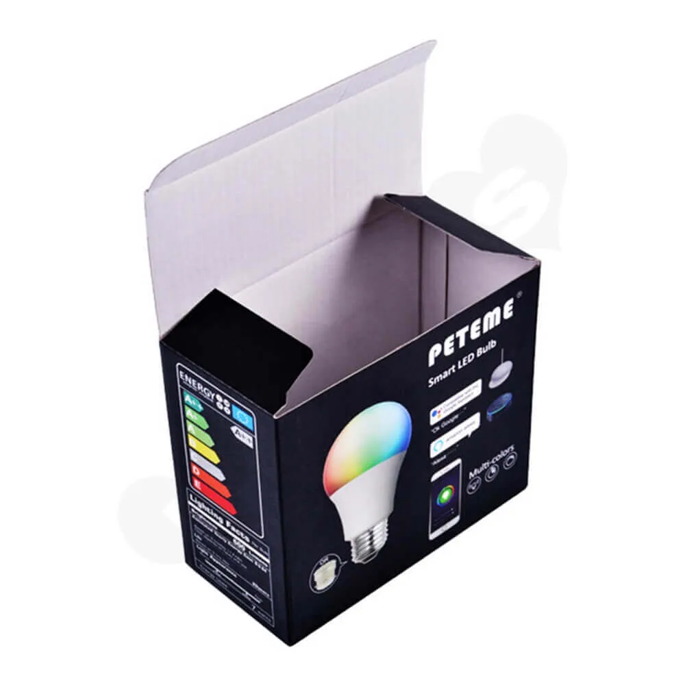 Snap Lock Bottom Box For Smart LED Bulb Side View Five