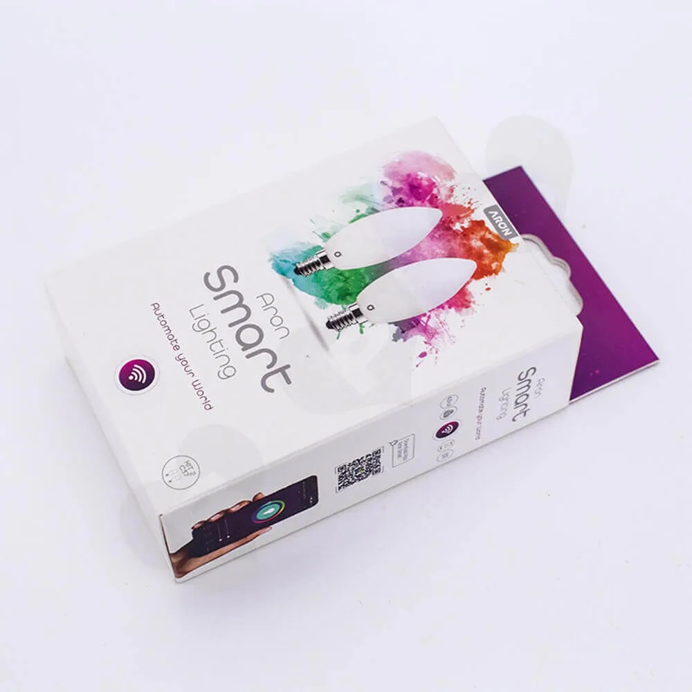 WIFI Smart LED Light Packaging Box Side View Three